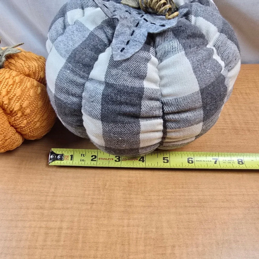Pumpkins Stuffed Halloween Thanksgiving Fall Autumn Plush Felt Resin 7